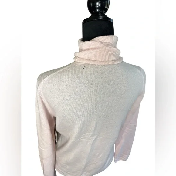 Madison Cashmere Pink Turtleneck Sweater 100% Cashmere Size M READ - Picture 4 of 9